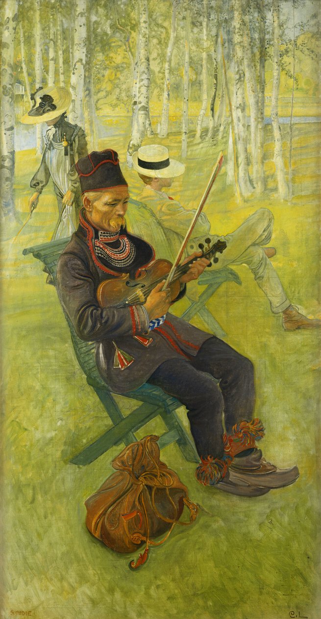 एक लैपलैंडर; लैप स्पेलेंडर वायल, 1910 द्वारा कार्ल लार्सन