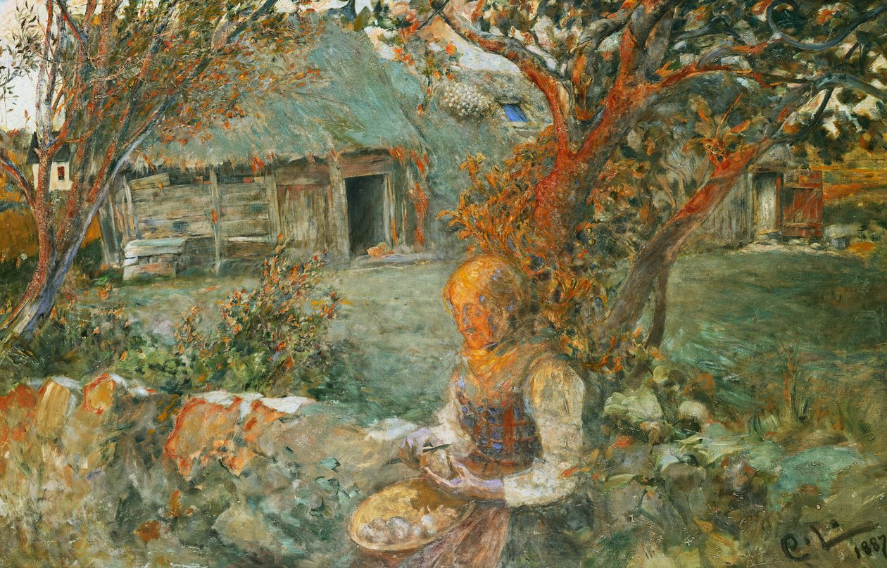 अंतिम किरणें; द लास्ट रेज, 1887-90 द्वारा कार्ल लार्सन