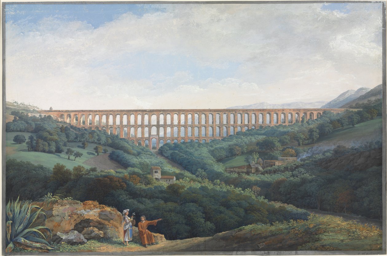 Caserta, 1789 में एक्वाडक्ट्स। द्वारा कार्ल लुडविग हैकर्ट