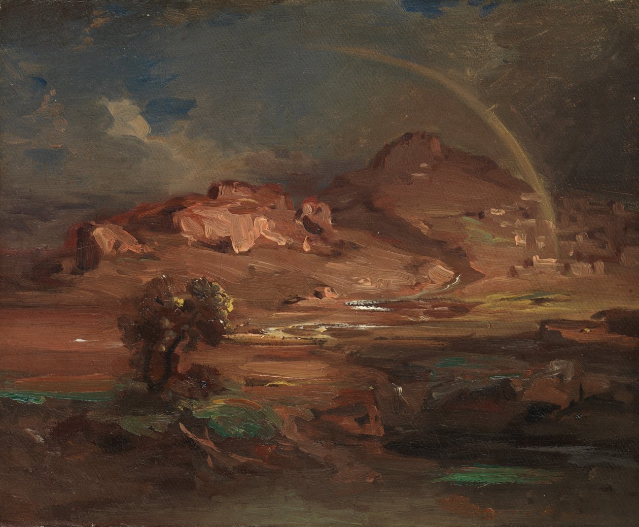 नुप्लिया के पास प्रोनोआ में कब्रिस्तान, ca. 1841-1847। द्वारा कार्ल रॉटमैन