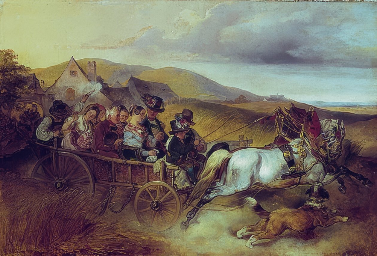 हनीमून। 1841 द्वारा कार्ल शिंडलर
