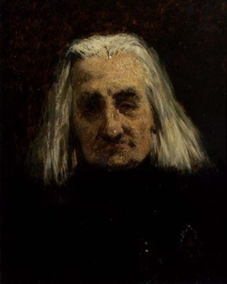 फ्रांज लिस्ट्ट का पोर्ट्रेट (1811-1886) (कैनवास पर तेल) द्वारा कार्ल स्क्लोजर