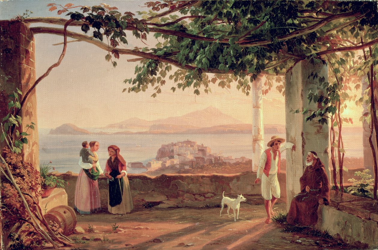 पॉज़ुओली, c.1831 द्वारा कार्ल विल्हेम गोएत्ज़लोफ़