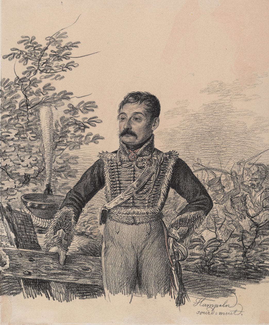 अकीम वासिलीविच डुवनोव का पोर्ट्रेट, शुरुआती 1820 का दशक। द्वारा कार्ल वॉन हम्पेलन