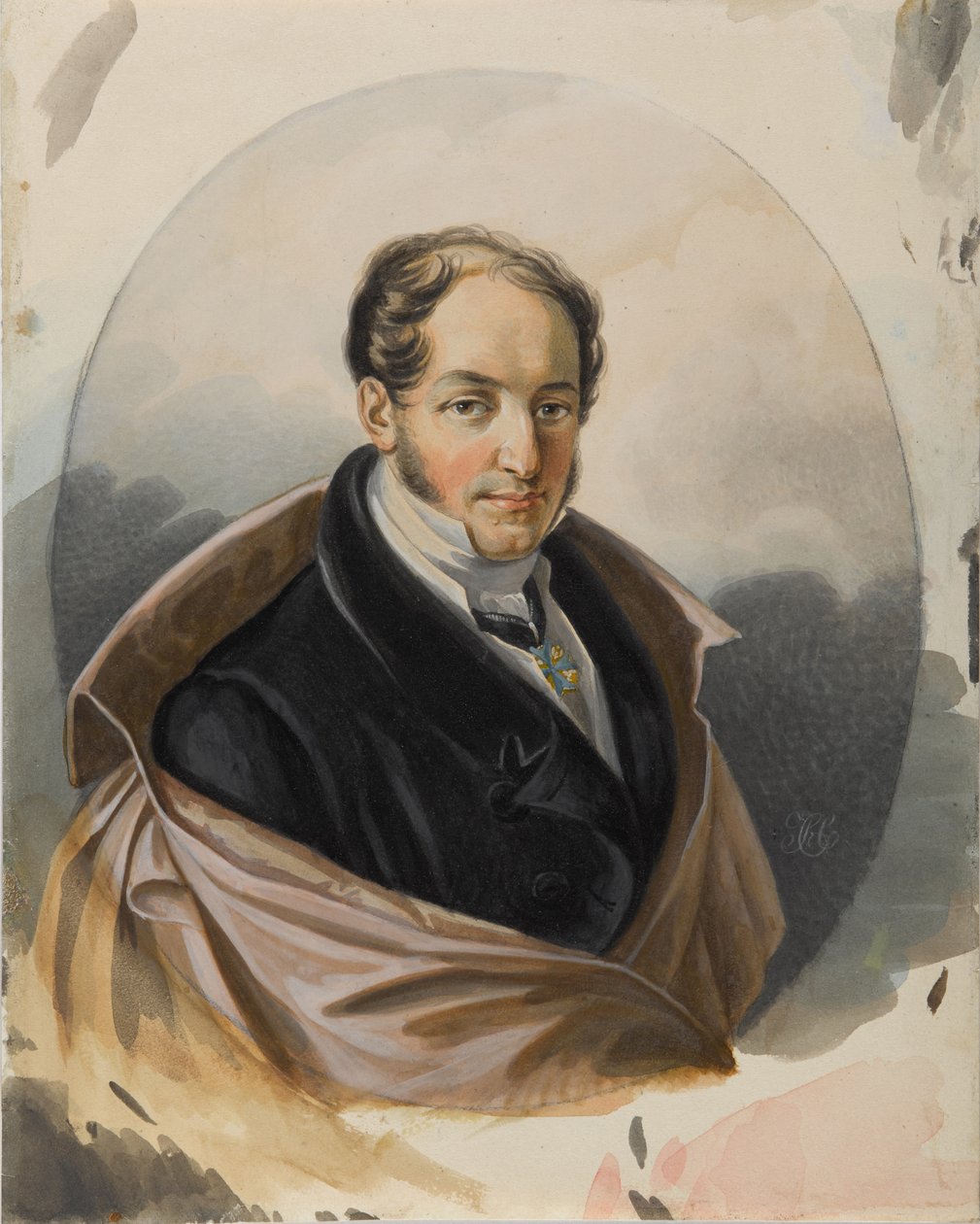 अलेक्जेंडर इवानोविच लिपर की पोर्ट्रेट 1779-1824, 1820 की शुरुआत में। द्वारा कार्ल वॉन हम्पेलन