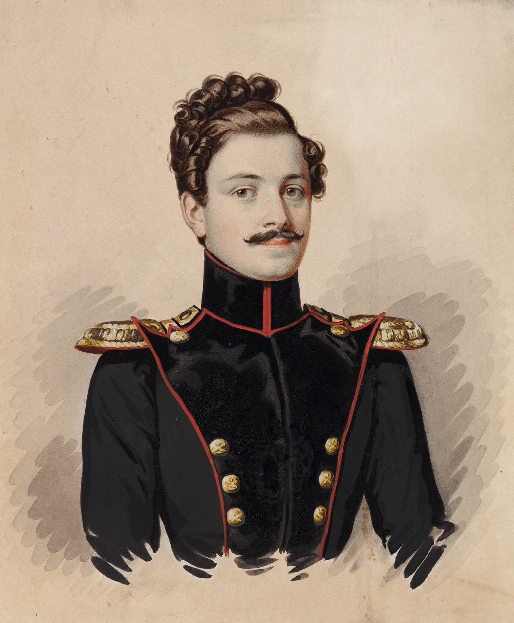 आर्टेमिम दिमित्रिच रैवेस्की का पोर्ट्रेट 1814-1853, 1835। द्वारा कार्ल वॉन हम्पेलन