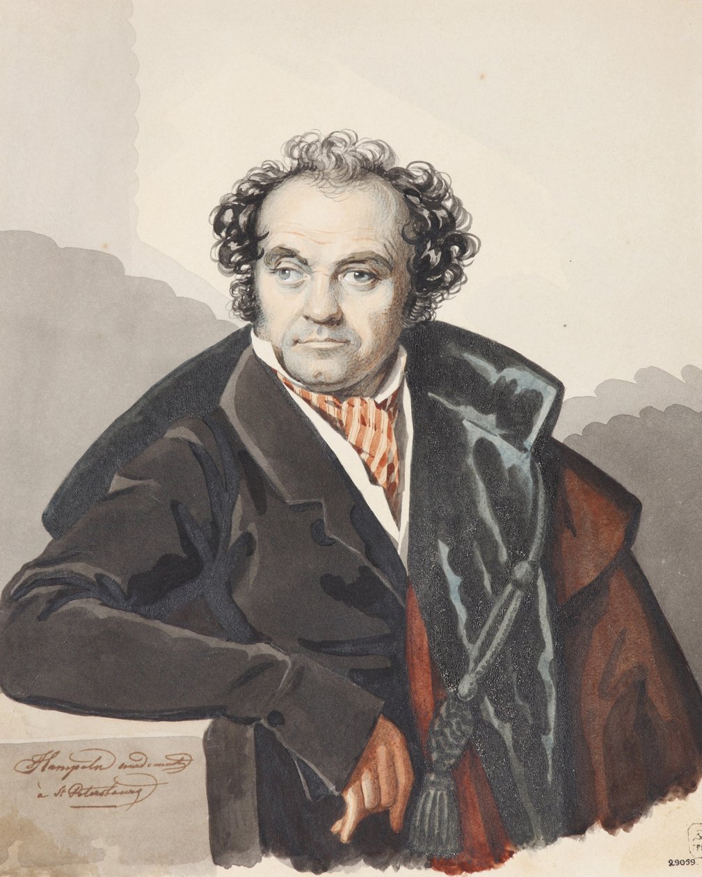 सर्गेई दिमित्रिविच ल्वोव 1781-1857, 1820 का पोर्ट्रेट। द्वारा कार्ल वॉन हम्पेलन