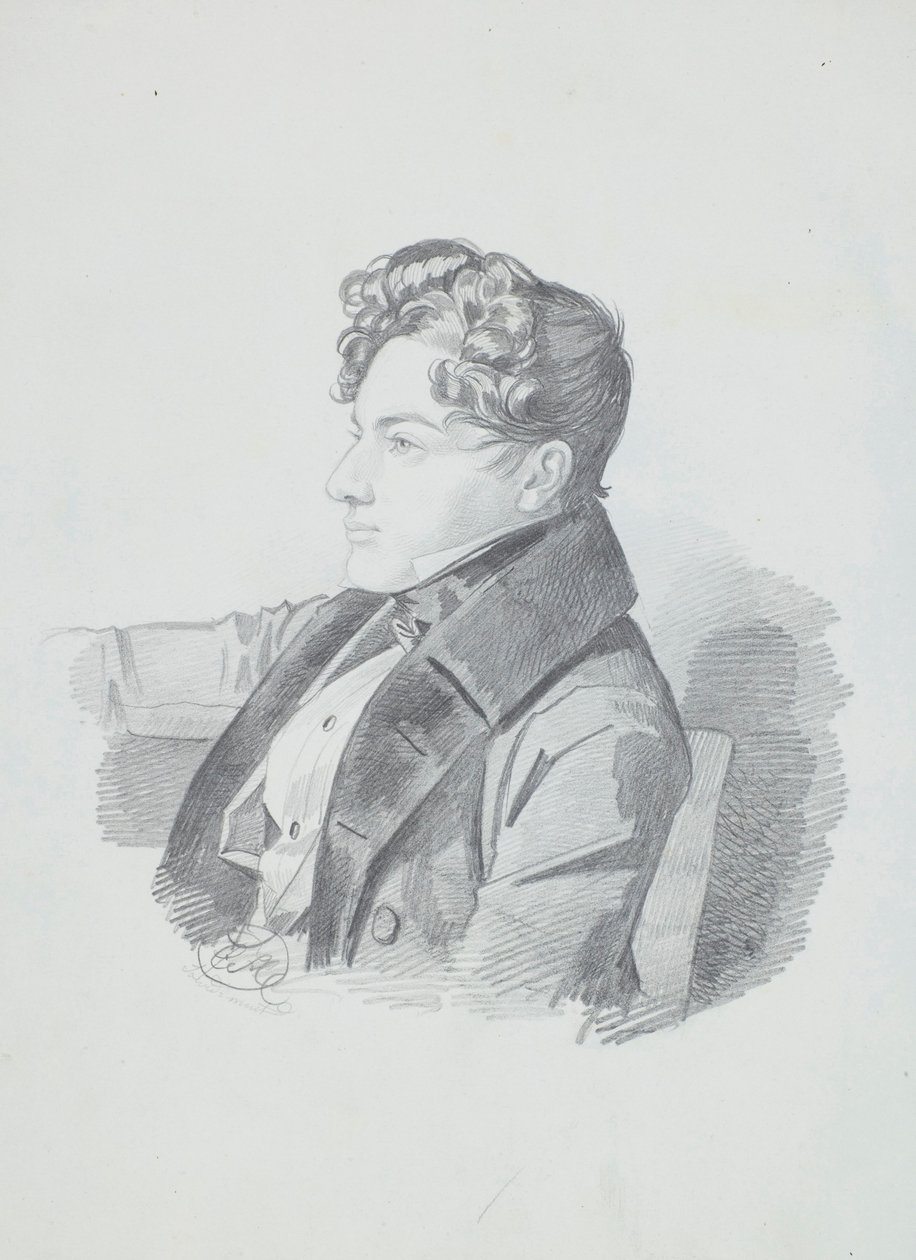 वासिली विक्टोरोविच कोचुबे की पोर्ट्रेट 1812-1850, सी। 1832। द्वारा कार्ल वॉन हम्पेलन