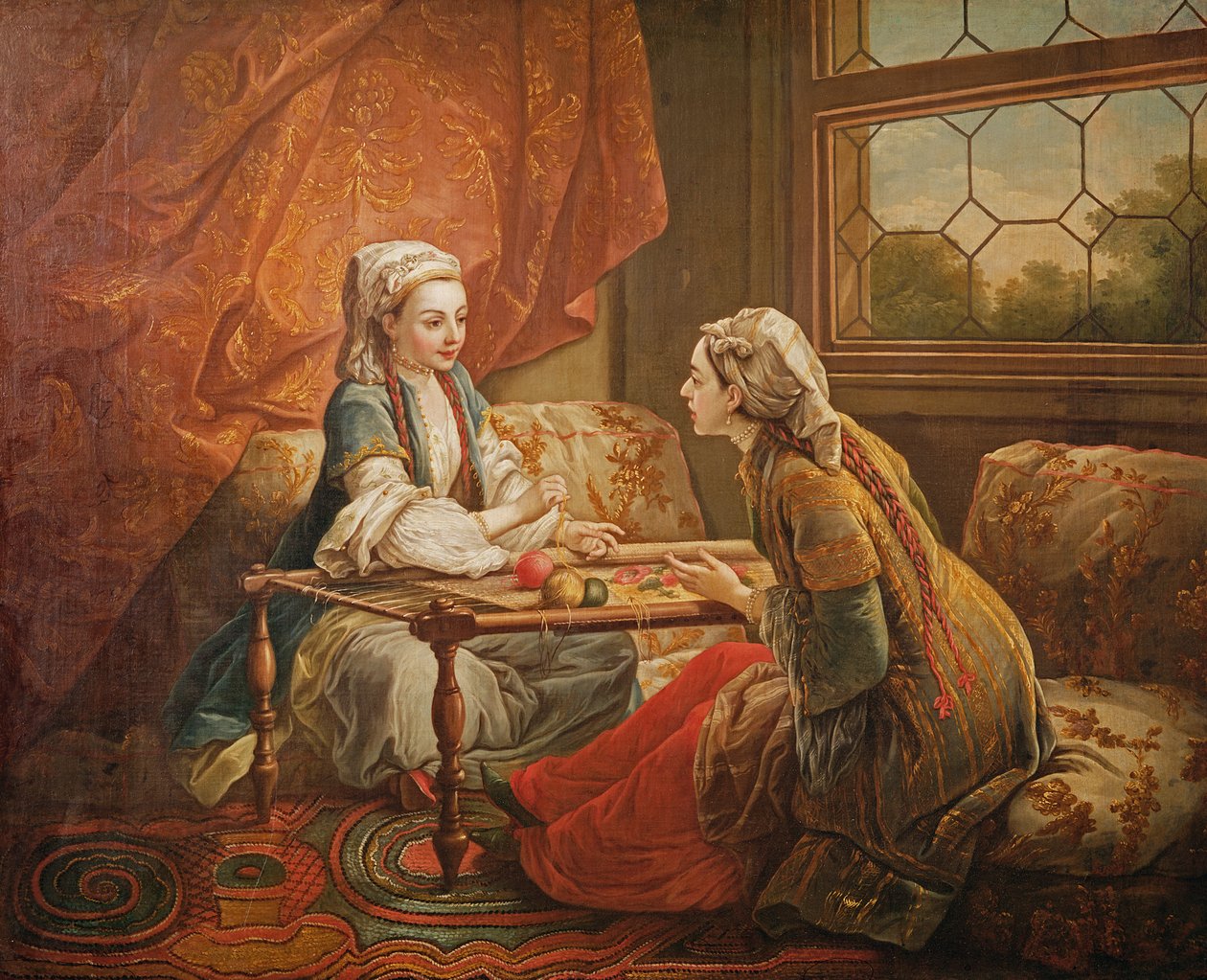 Fortuneteller की भूमिका में Madame de Pompadour द्वारा कारल वैन लू
