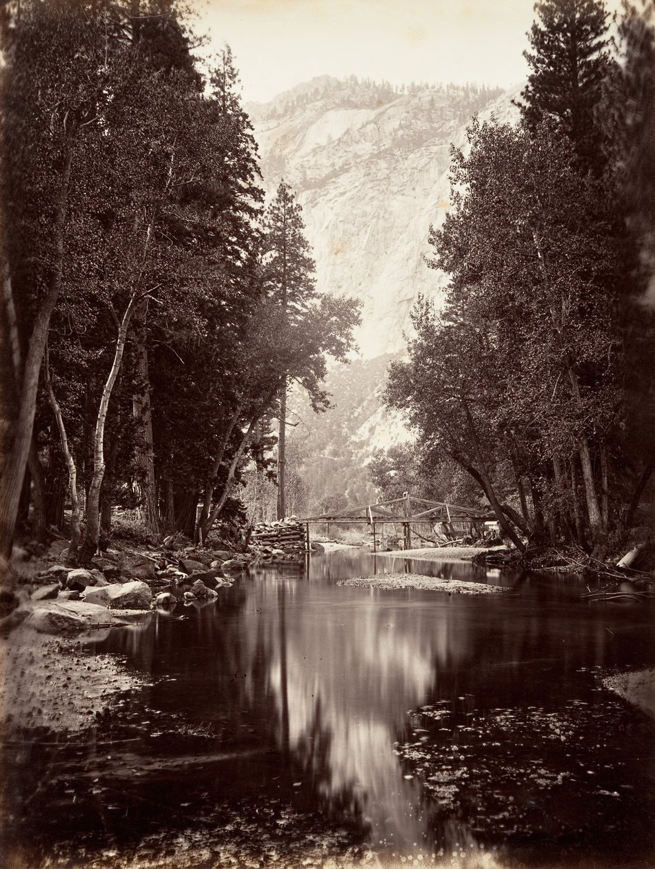 ईगल पॉइंट, 4,000 फीट, योसेमाइट, सीए। 1872, मुद्रित सीए। 1876. द्वारा कार्लटन ई. वॉटकिंस।