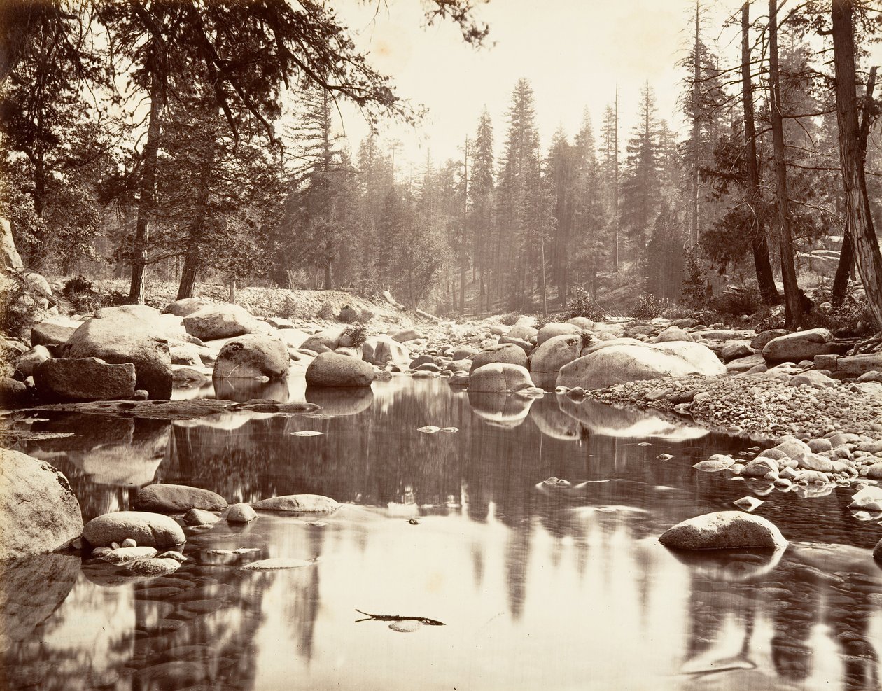 मेरेड नदी, सीए। 1872, मुद्रित सीए। 1876. द्वारा कार्लटन ई. वॉटकिंस।