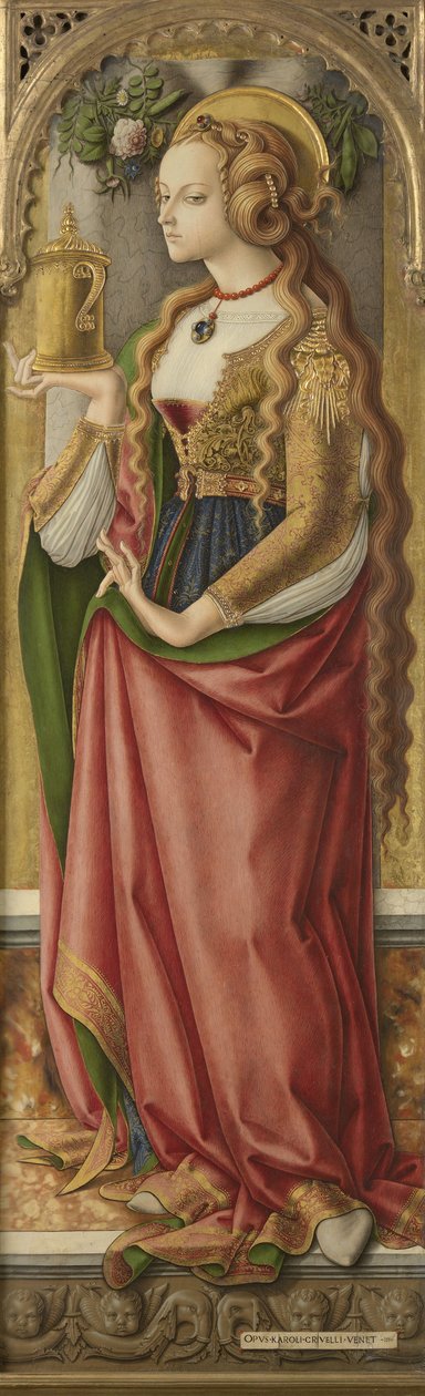 मैरी मैग्डलीन, c.1480 (पैनल पर तापमान) द्वारा कार्लो क्रिवेली