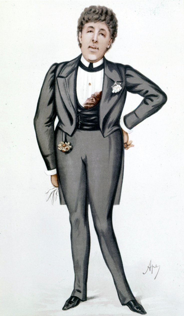 ऑस्कर वाइल्ड द्वारा कार्टून (1854 - 1900) कार्लो पेलेग्रिनी (1839 - 1889) द्वारा - 24 मई को "" वैनिटी फेयर "" में द्वारा कार्लो पेलेग्रिनी