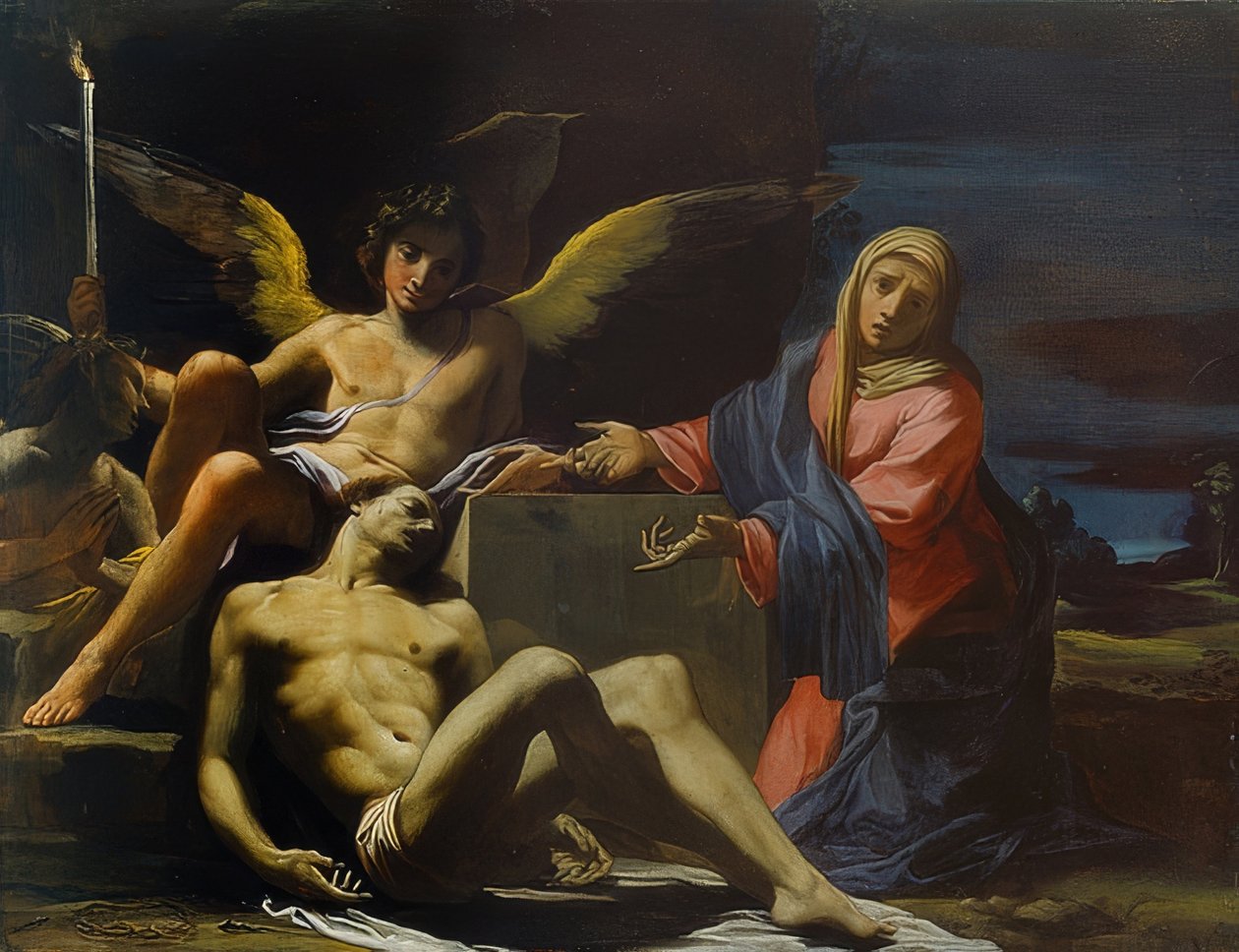Pietà। एक 1630 द्वारा कार्लो बोनोनी