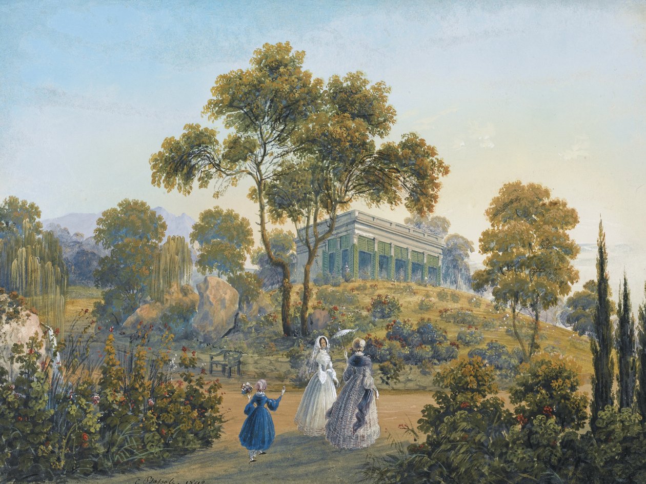 मिस्कोर का दृश्य, 1842 सीए द्वारा कार्लो बोसोली