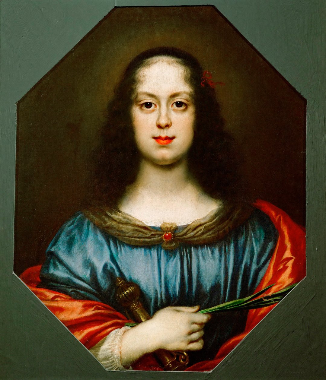 विटोरिया डेला रोवर का पोर्ट्रेट (1622-1694) सेंट कैथरीन के रूप में द्वारा कार्लो डॉल्सी