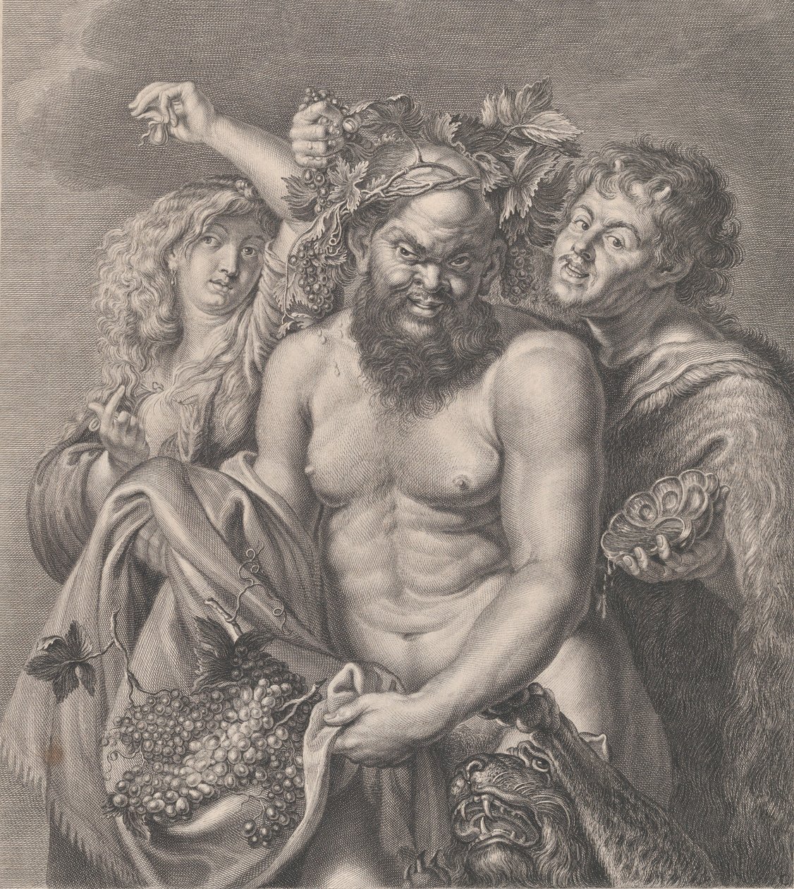 Bacchus एक Bacchante और एक जानवर के साथ, 1768 द्वारा कार्लो फौसी