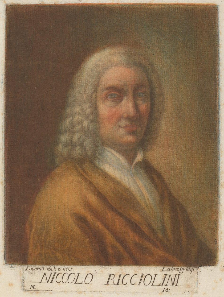 निकोलो रिकसिओलिनी, 1789। द्वारा कार्लो लासिनियो