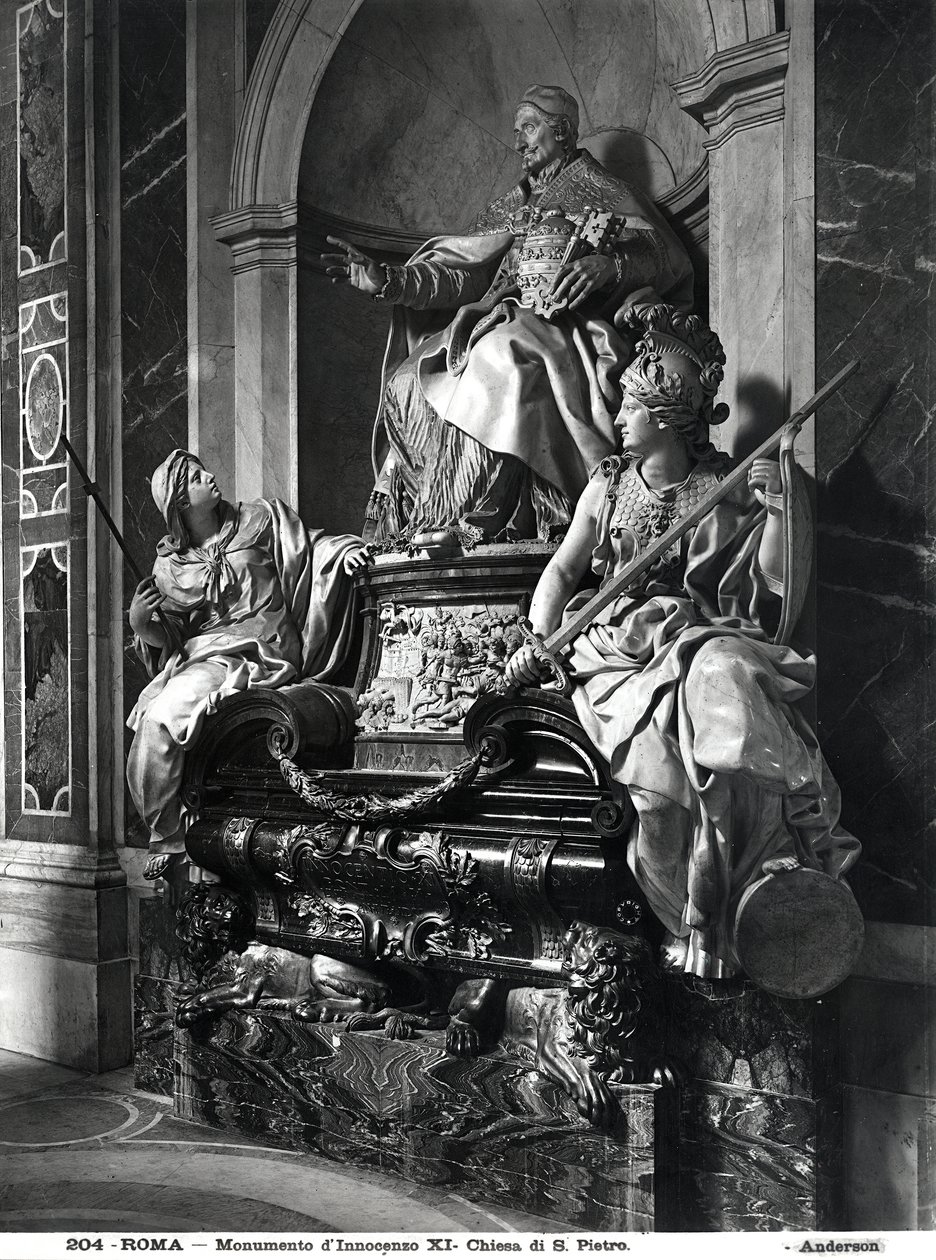 पोप इनोसेंट इलेवन का स्मारक, c.1697 (संगमरमर) द्वारा कार्लो मराट्टा या मराटी