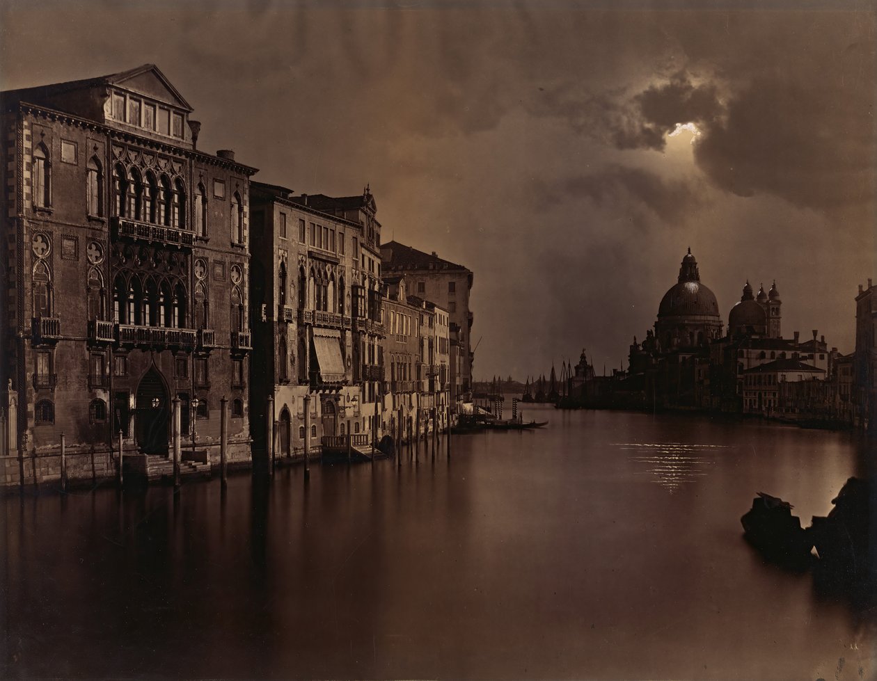 [ग्रैंड कैनाल, वेनिस का रात का दृश्य], सीए। 1875. द्वारा कार्लो नाया