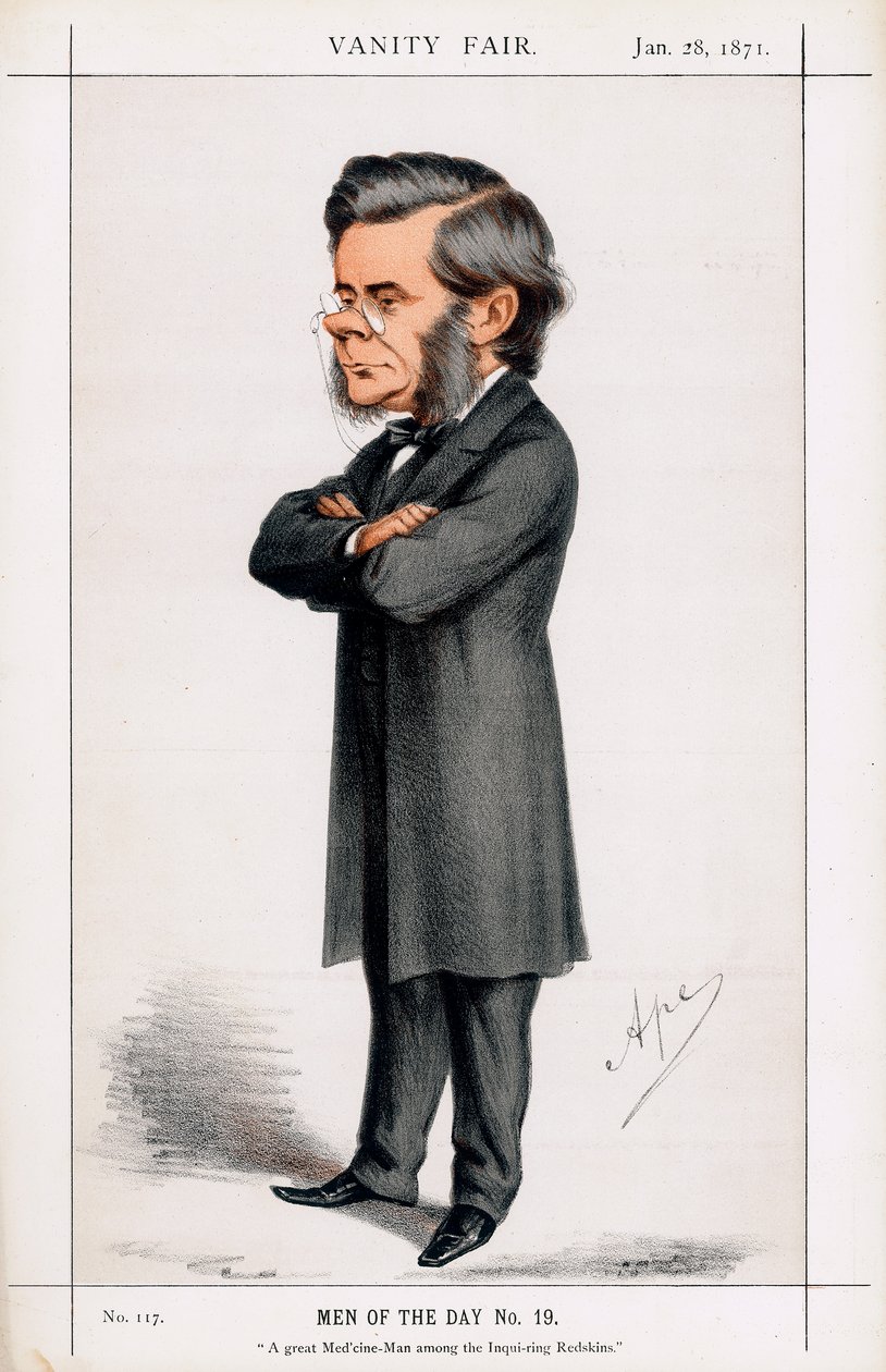 थॉमस हेनरी हक्सले, ब्रिटिश जीवविज्ञानी, 1871 द्वारा कार्लो पेलेग्रिनी