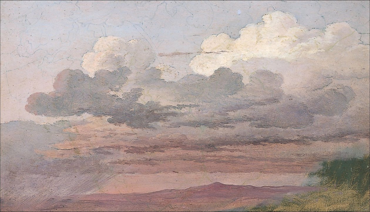 Wolkenstudie द्वारा कैस्पर डेविड फ्रेडरिक