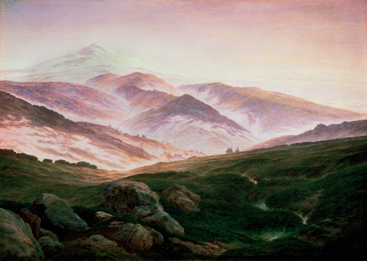 रिसेबेजबीज की स्मृति, 1835। द्वारा कैस्पर डेविड फ्रेडरिक