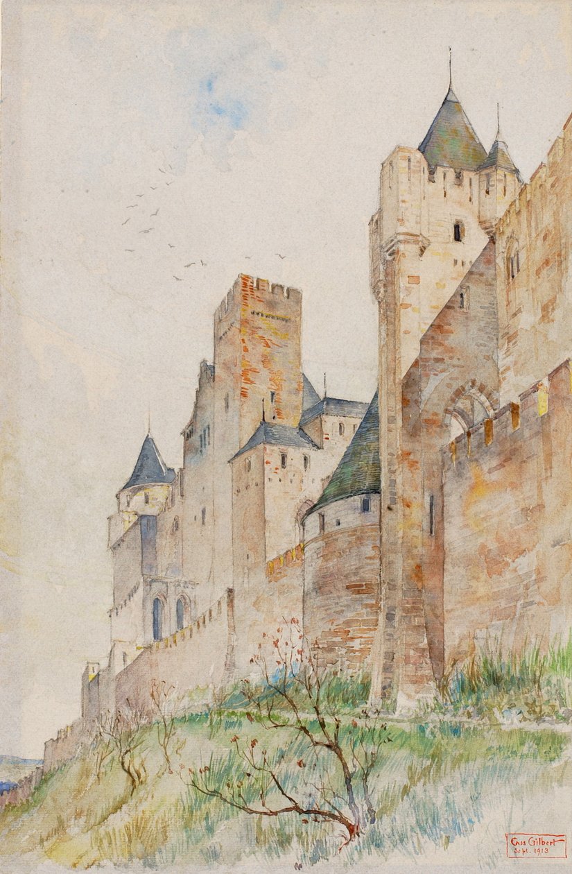 Carcassonne, फ्रांस, 1913 की लड़ाई। द्वारा कैस गिल्बर्ट