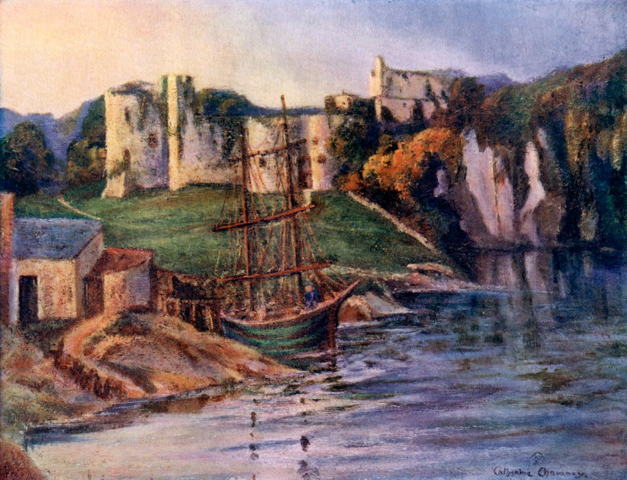 चेपस्टो कैसल, मॉनमाउथशायर, वेल्स, 1924-1926। द्वारा कैथरीन Chamney