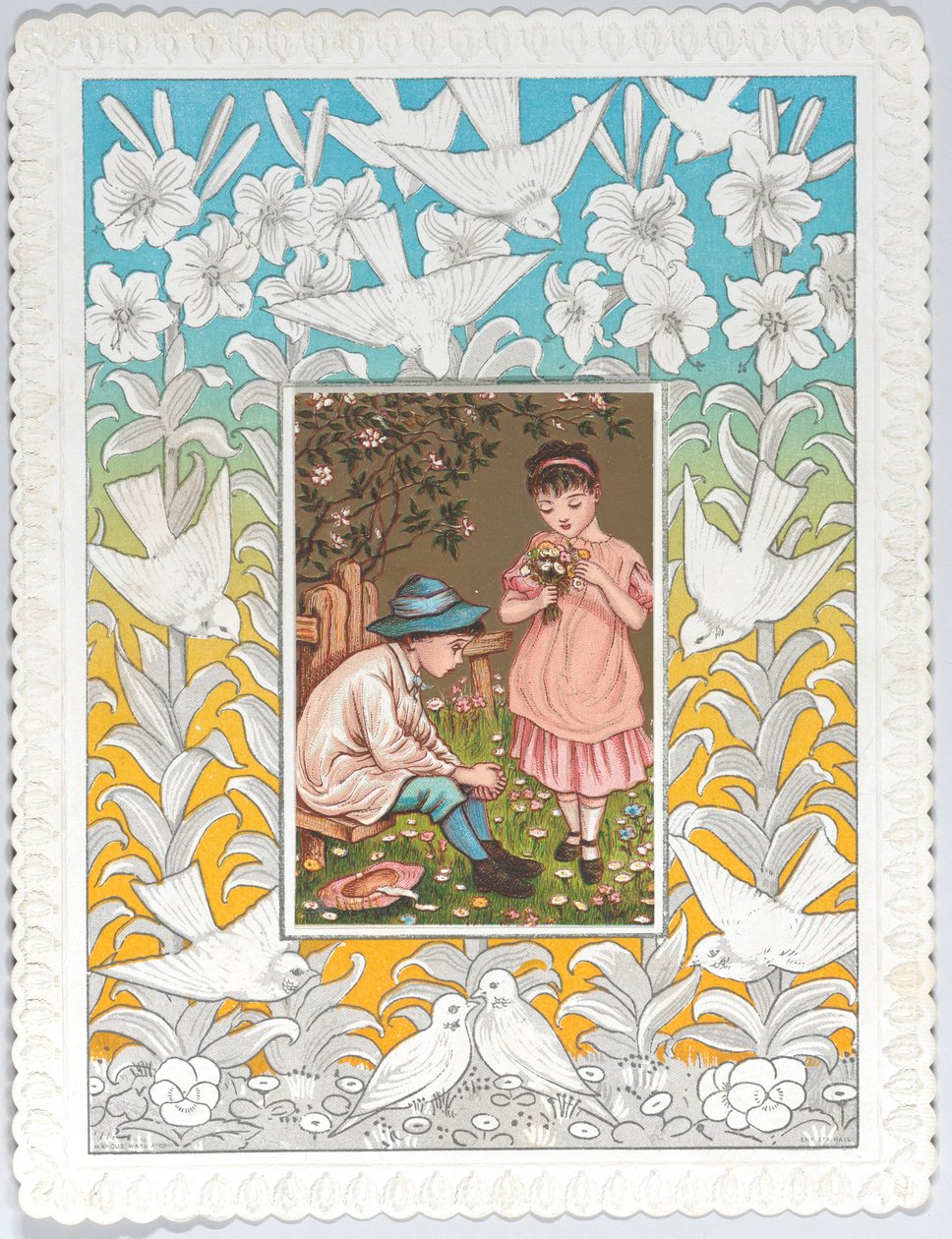 वेलेंटाइन, 1876., 1876। द्वारा कैथरीन ग्रीनवे
