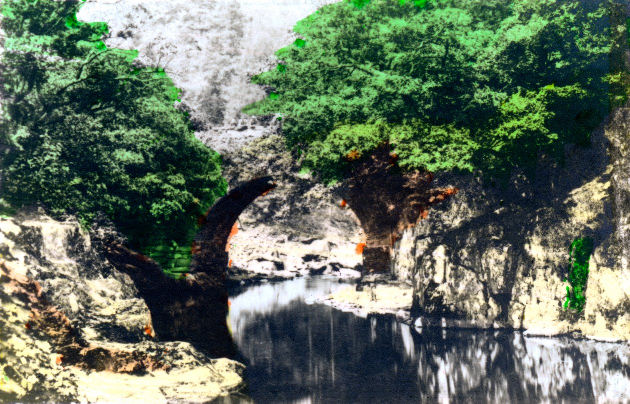 बेतविस-वाई-कोएड, ग्विनेड, 1926 में रोमन पुल। द्वारा कैवेंडर लिमिटेड