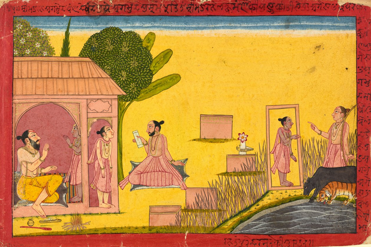 रामायण से धर्मोपदेश, लक्ष्मण पर लक्ष्मण, c.1690-1710 द्वारा सेंट्रल इंडियन स्कूल