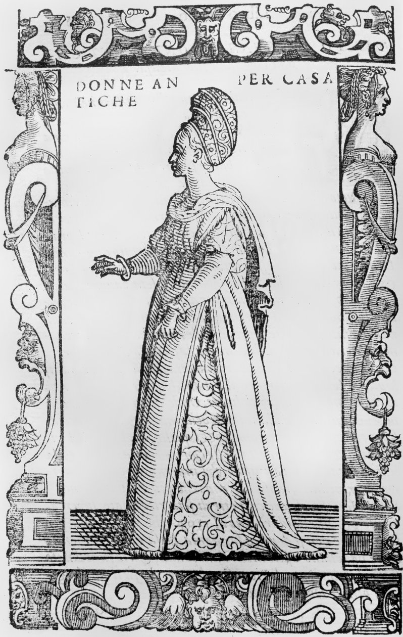 घर की महिला, 1590 द्वारा सेसरे वेसेलियो