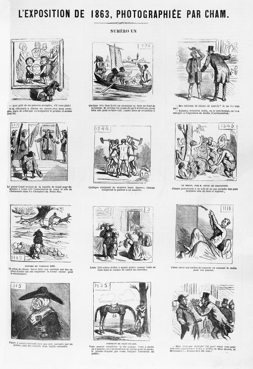1863 की प्रदर्शनी, 10 मई 1863 को &39;चारवरी&39; से चम द्वारा खींची गई फोटो द्वारा चाम