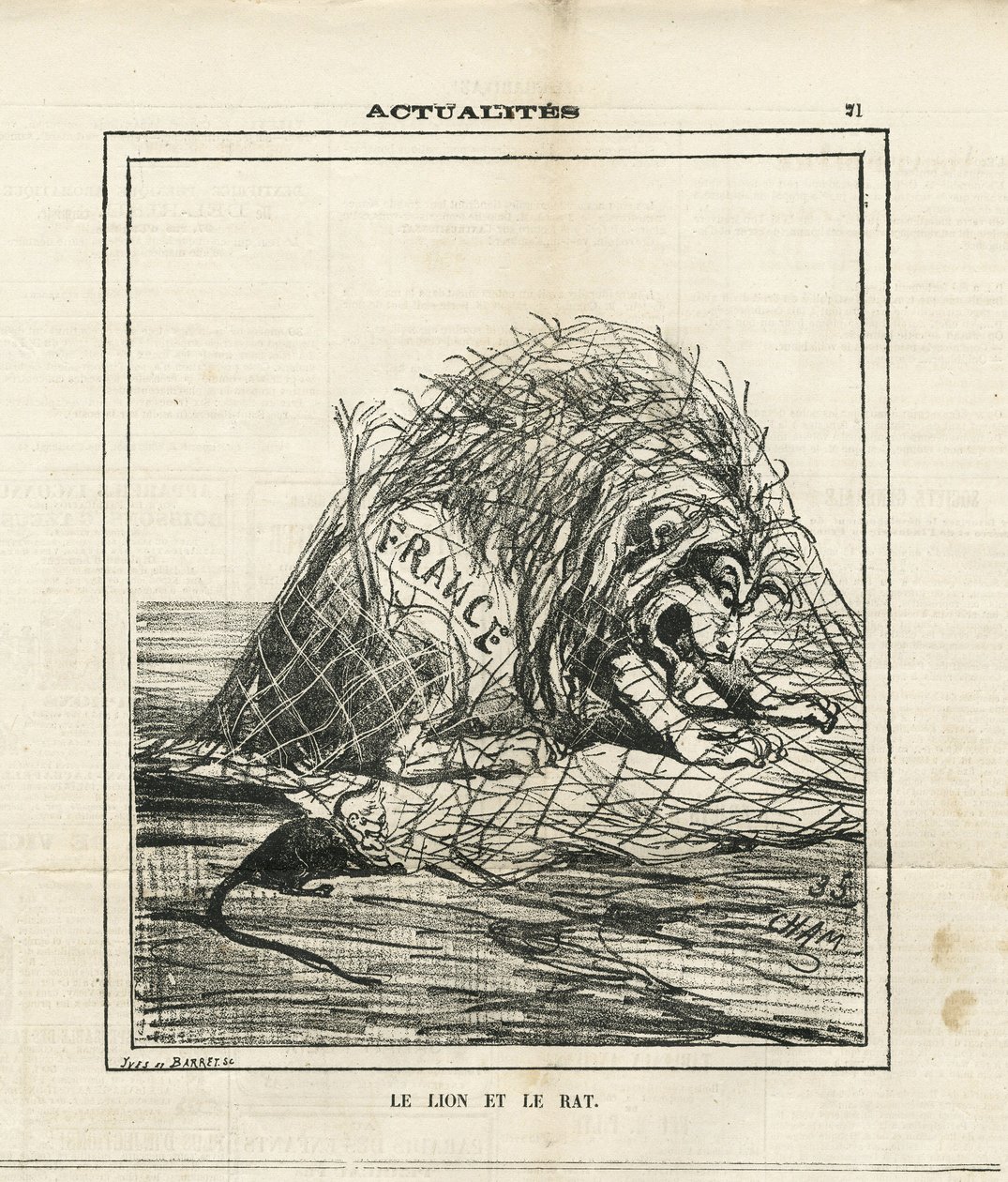 ले चरिवारी में चाम का चित्रण (1819-1879) द्वारा Amedee de Noe (चाम)