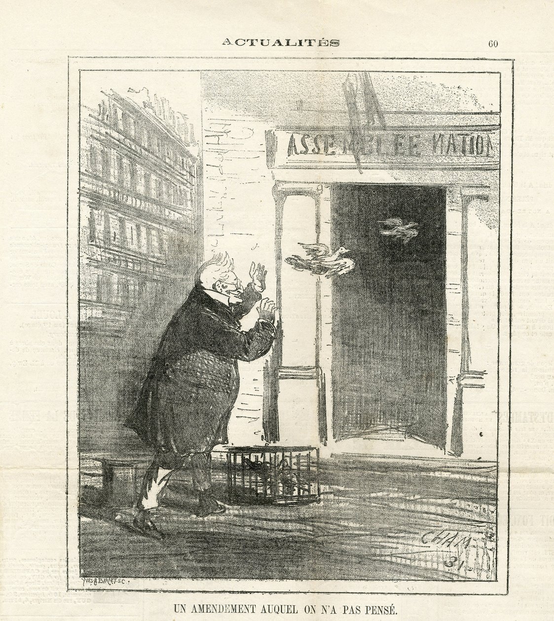 ले चरिवारी में चाम का चित्रण (1819-1879) द्वारा Amedee de Noe (चाम)