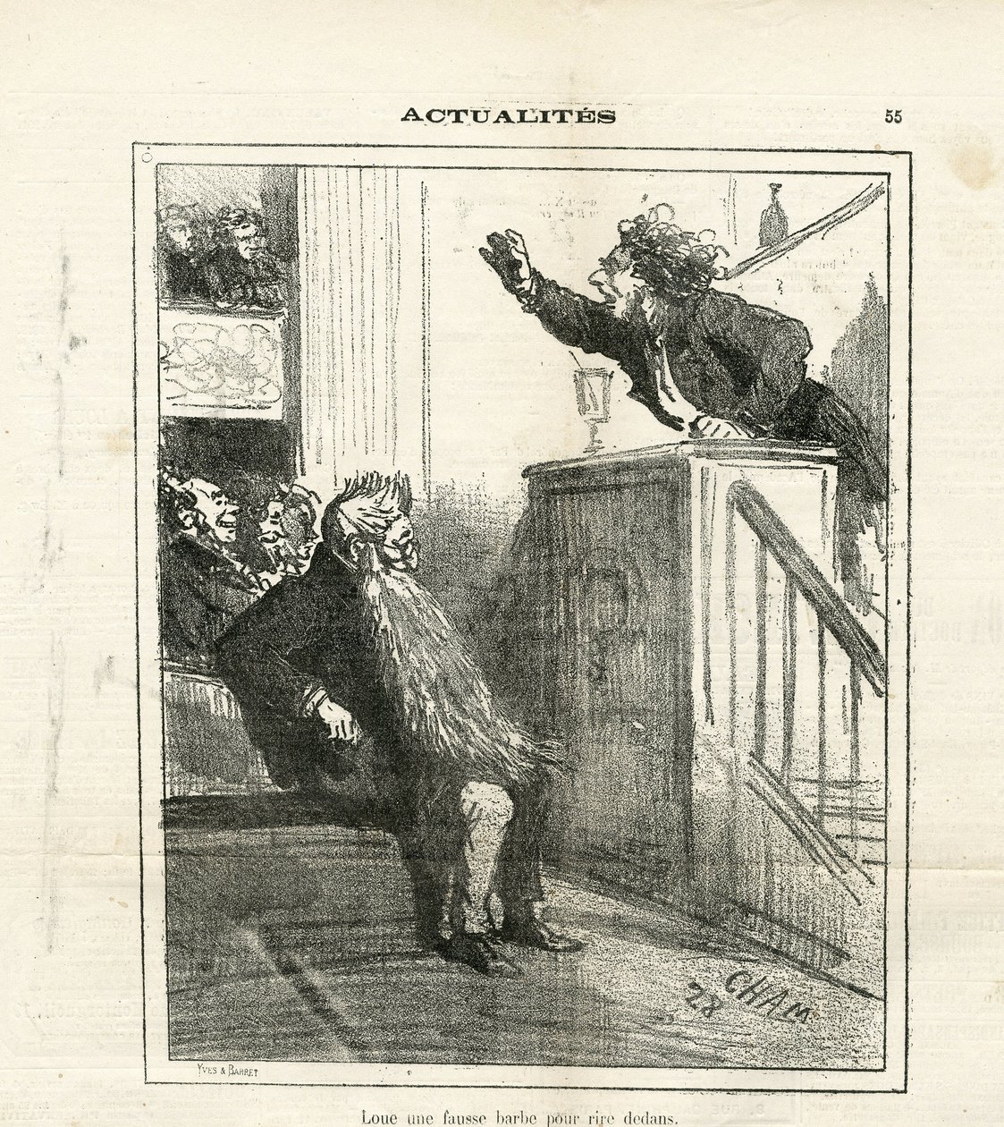 ले चरिवारी में चाम का चित्रण (1819-1879) द्वारा Amedee de Noe (चाम)