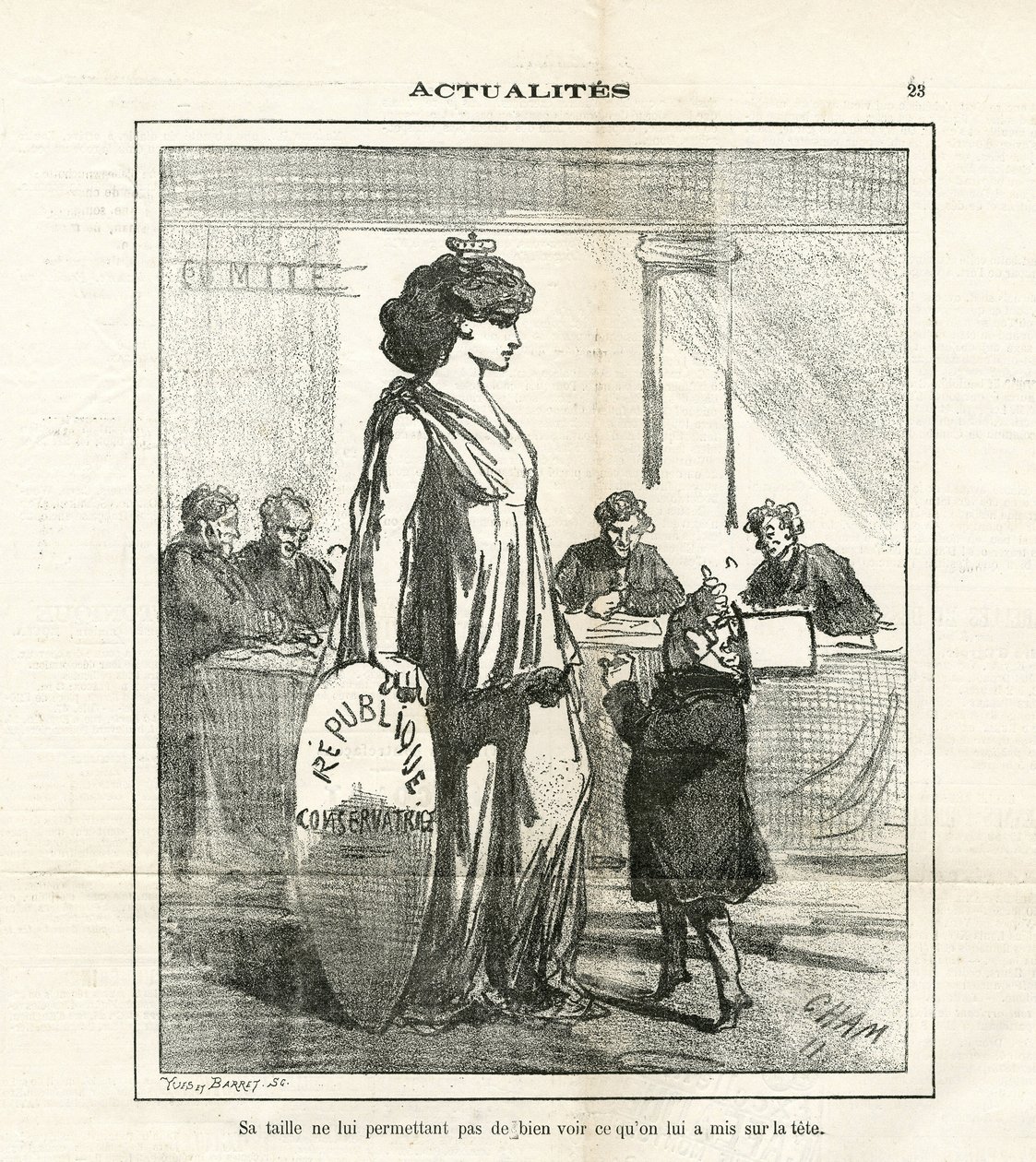 ले चरिवारी में चाम का चित्रण (1819-1879) द्वारा Amedee de Noe (चाम)