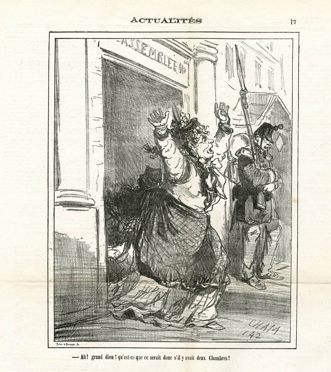चारिवारी में चाम का चित्रण (1819-1879) द्वारा Amedee de Noe (चाम)