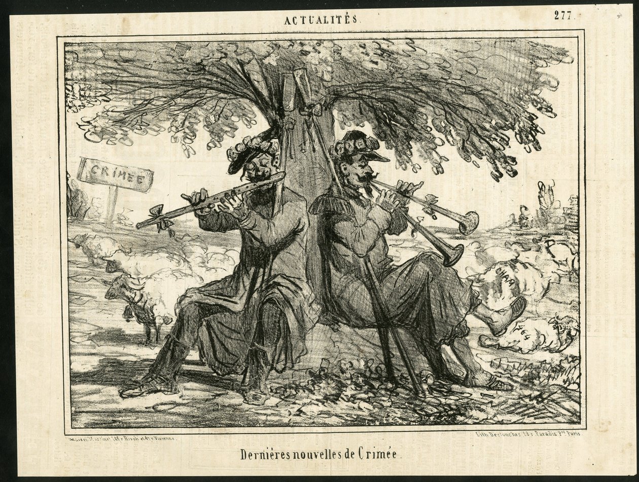द चरिवारी में चाम (1819-1879) का चित्रण - नवीनतम क्रीमियन समाचार - युद्ध, संगीत, क्रीमी (अपराध युद्ध) द्वारा Amedee de Noe (चाम)