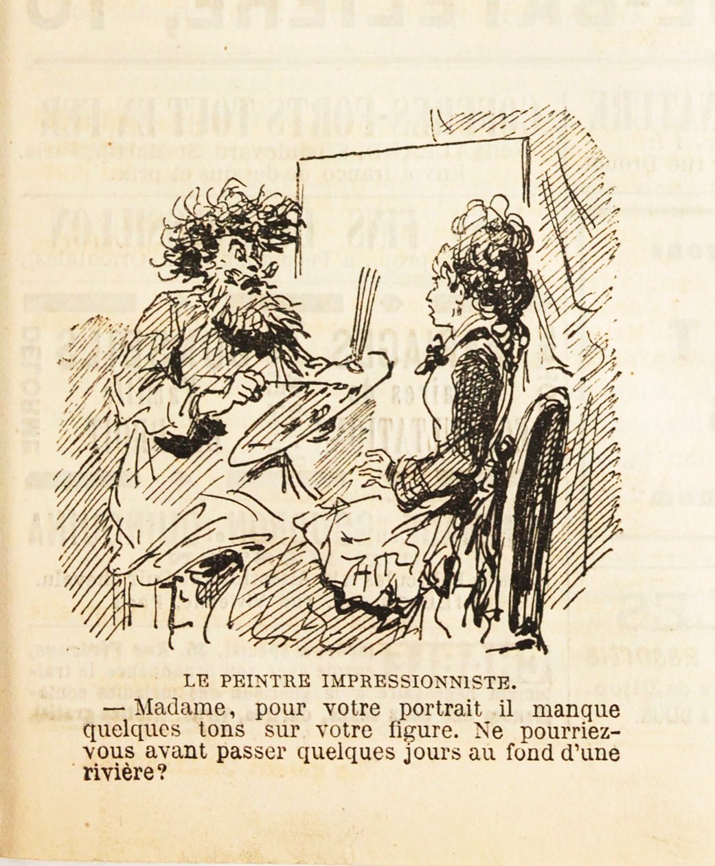 मैडम, आपके चित्र के लिए आपके चेहरे पर कुछ स्वर गायब हैं..., 1877। द्वारा चाम