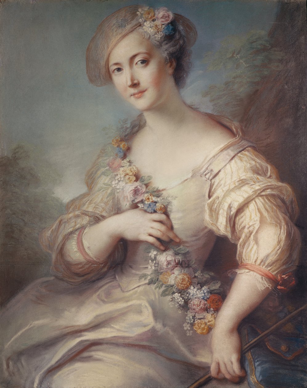 Marquise de Beuvron (पेस्टल) द्वारा चार्ल्स एंटोनी कोपेल