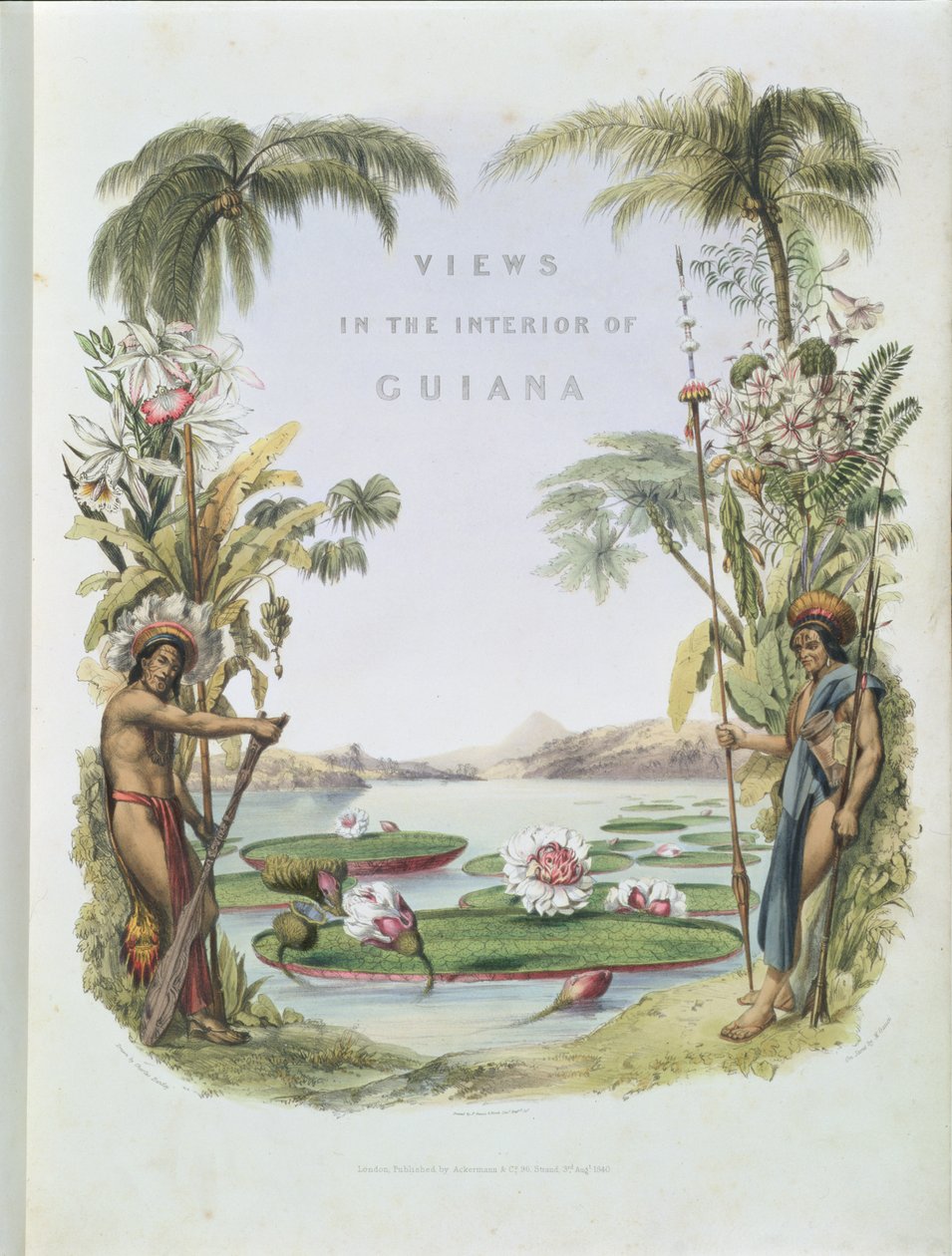 एम। गौसी (fl.1810-46) पब द्वारा उकेरी गई &39;व्यूज इन द इंटीरियर ऑफ गयाना&39; के सामने का हिस्सा। एकरमैन द्वारा, 1840 द्वारा चार्ल्स बेंटले
