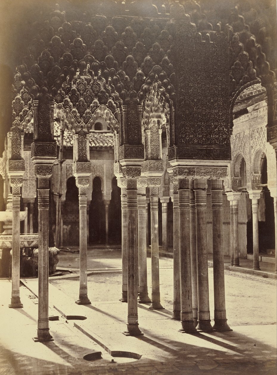 (अलहम्बरा में शेरों का दरबार (Patio de los Leones en la Alhambra)) द्वारा चार्ल्स क्लिफोर्ड