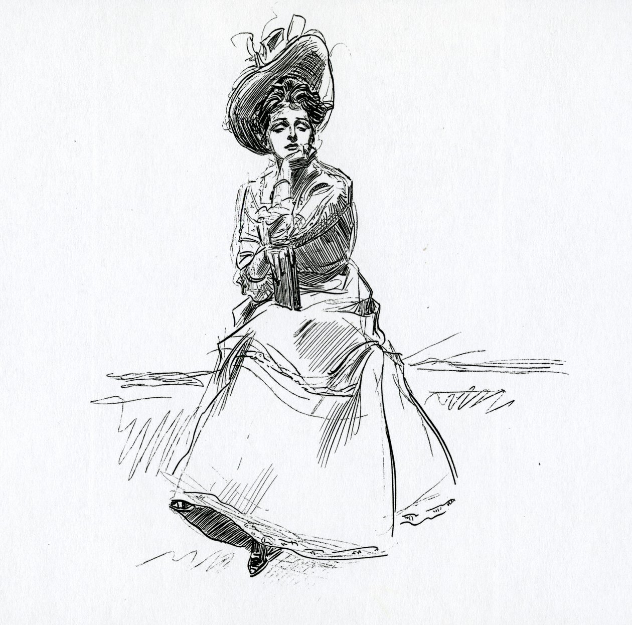 ए गिब्सन गर्ल, c.1902 द्वारा चार्ल्स डाना गिब्सन
