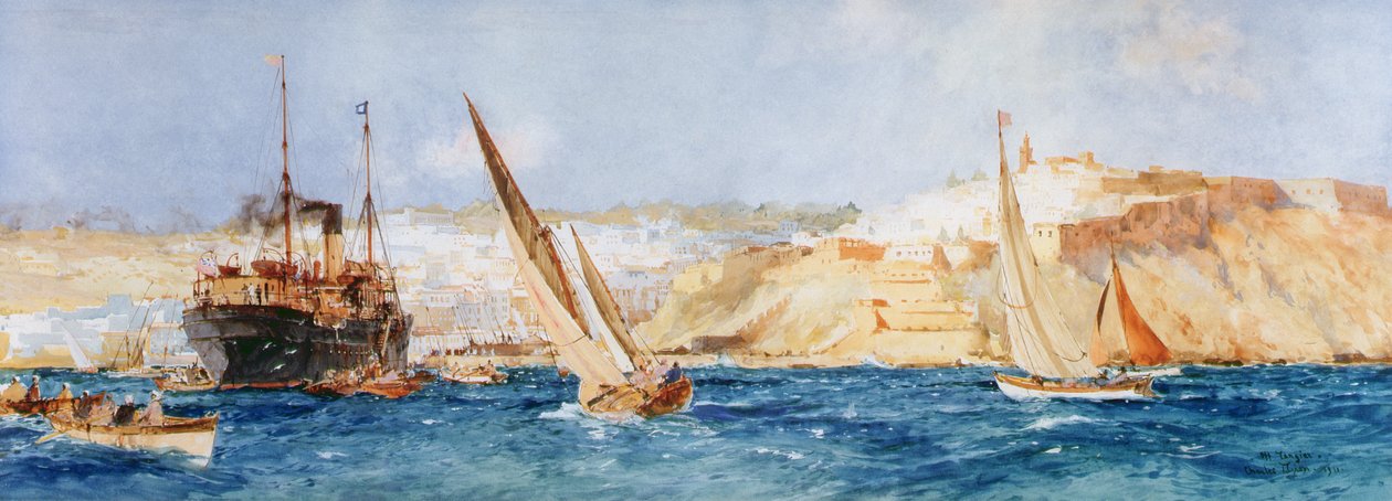 टैंगियर, 1911 (कागज पर wc और gouache) द्वारा चार्ल्स एडवर्ड डिक्सन