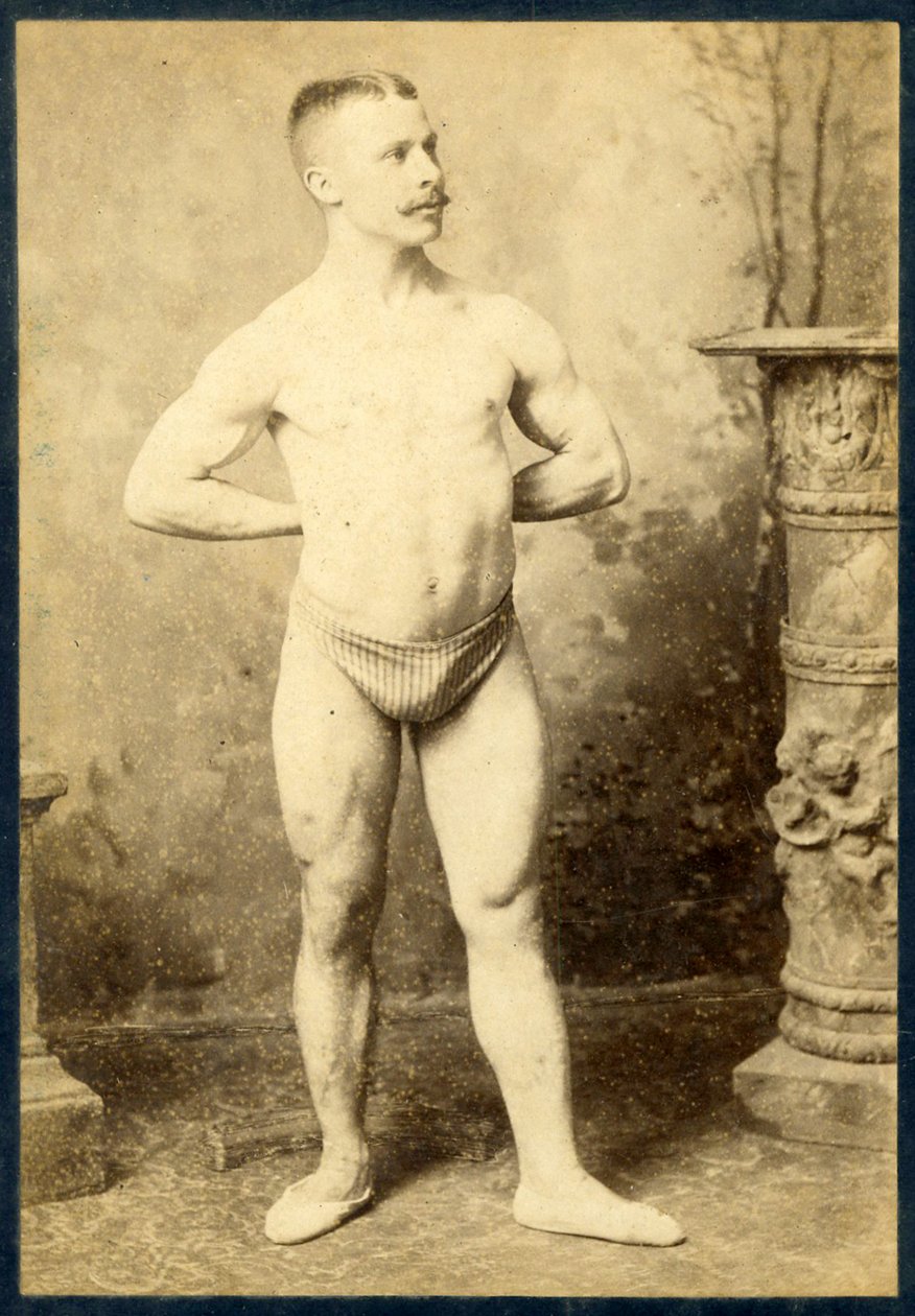 एक मजबूत आदमी का चित्र, c.1890 द्वारा चार्ल्स ईसेनमैन