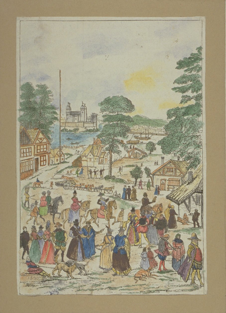 फेयर स्ट्रीट, साउथवार्क में एक भ्रूण का दृश्य, c.1850 द्वारा चार्ल्स ग्रिग्नेशन
