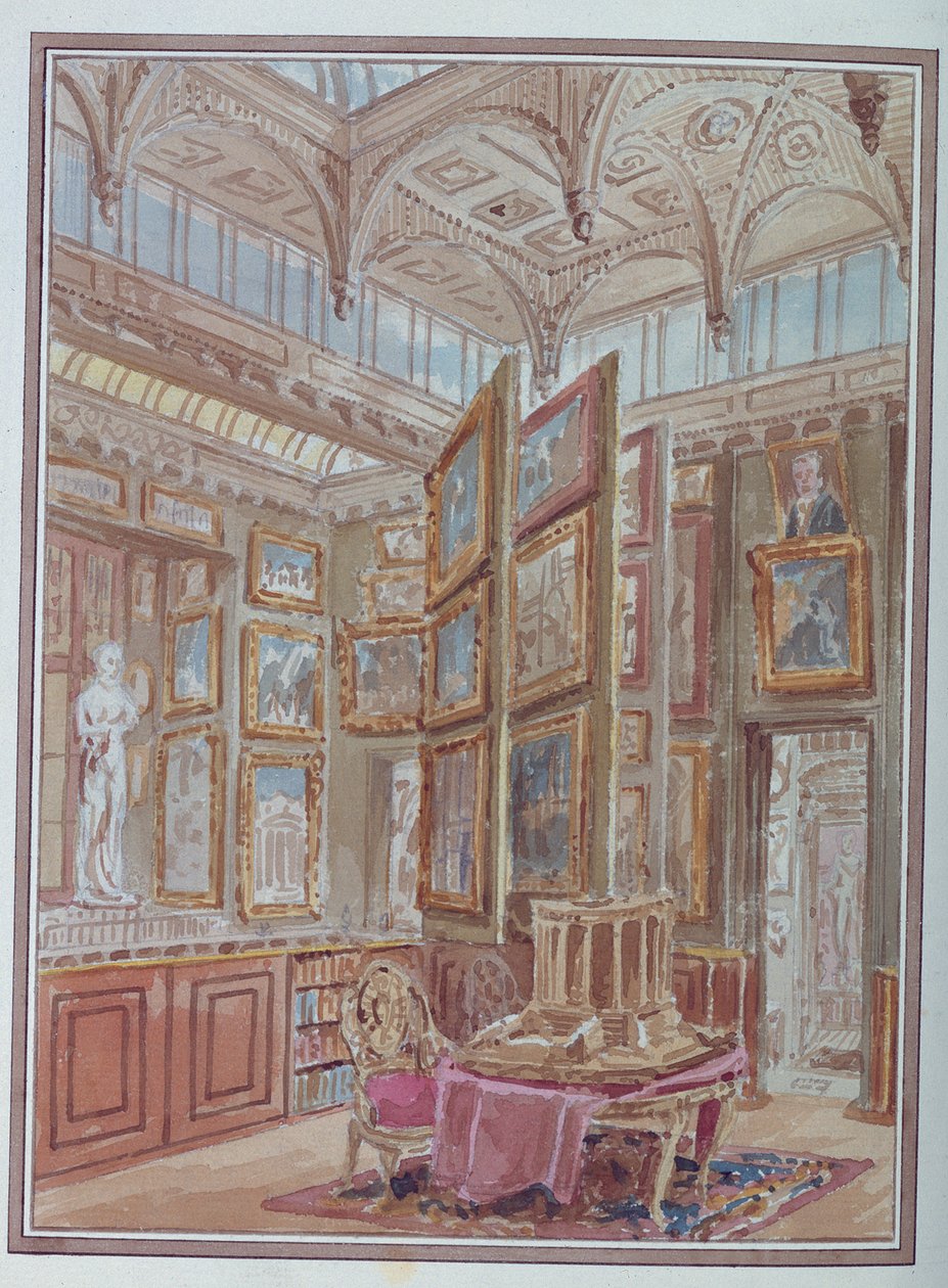 द पिक्चर रूम, c.1830 द्वारा चार्ल्स जेम्स रिचर्डसन