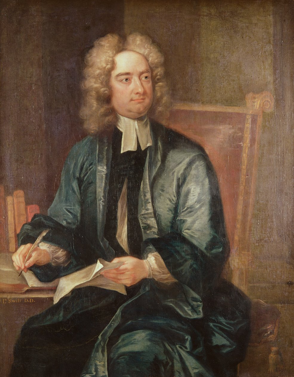 जोनाथन स्विफ्ट का पोर्ट्रेट (1667-1745) c.1718 द्वारा चार्ल्स जर्वस